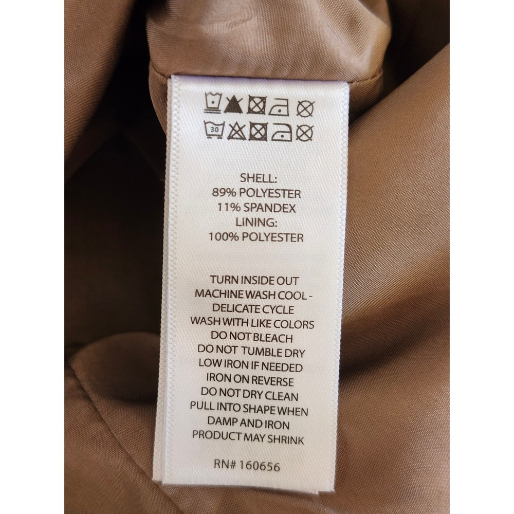 Sincerely Jules Taupe Button Front Tailored Cami Vest Top XL Quiet Luxury - Picture 8 of 11